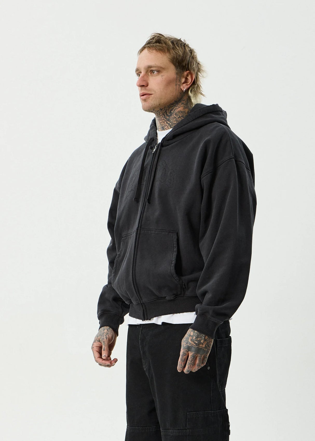 Afends Residence Heavyweight Boxy Zip Hood
