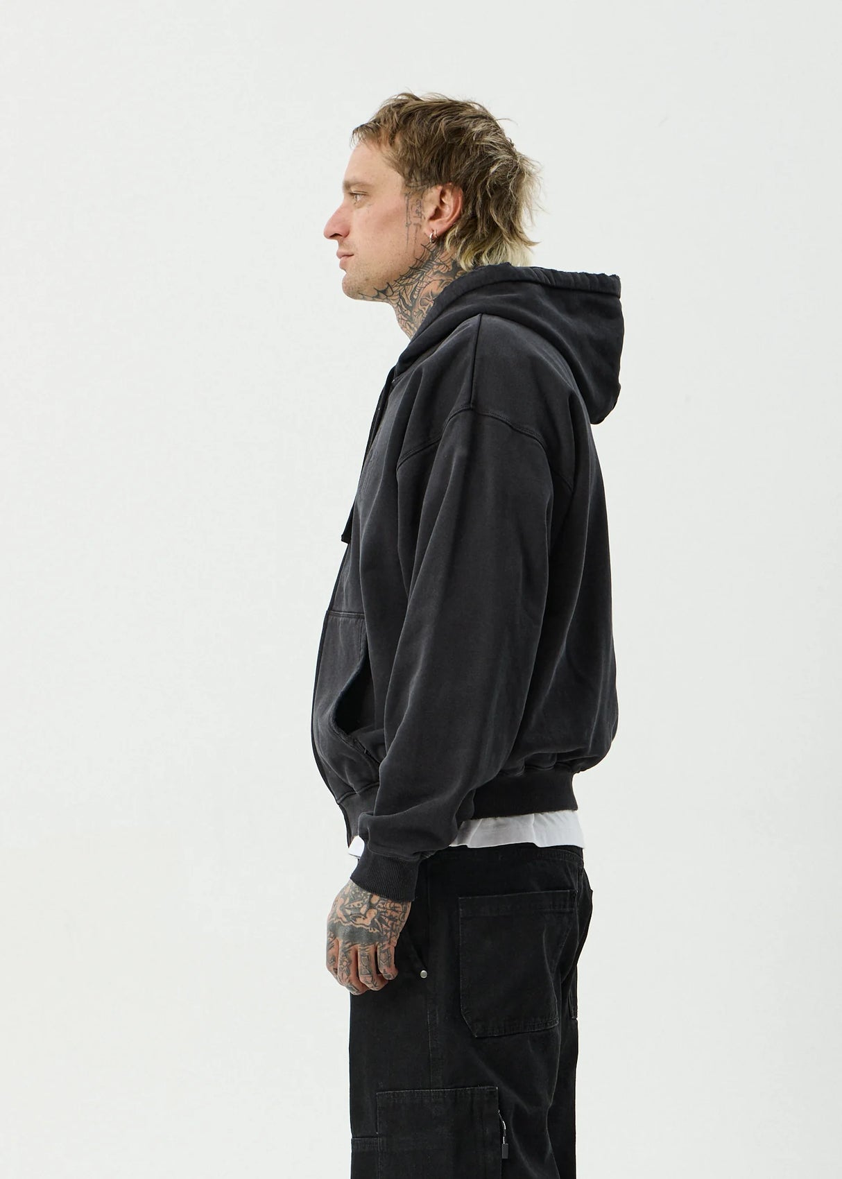 Afends Residence Heavyweight Boxy Zip Hood