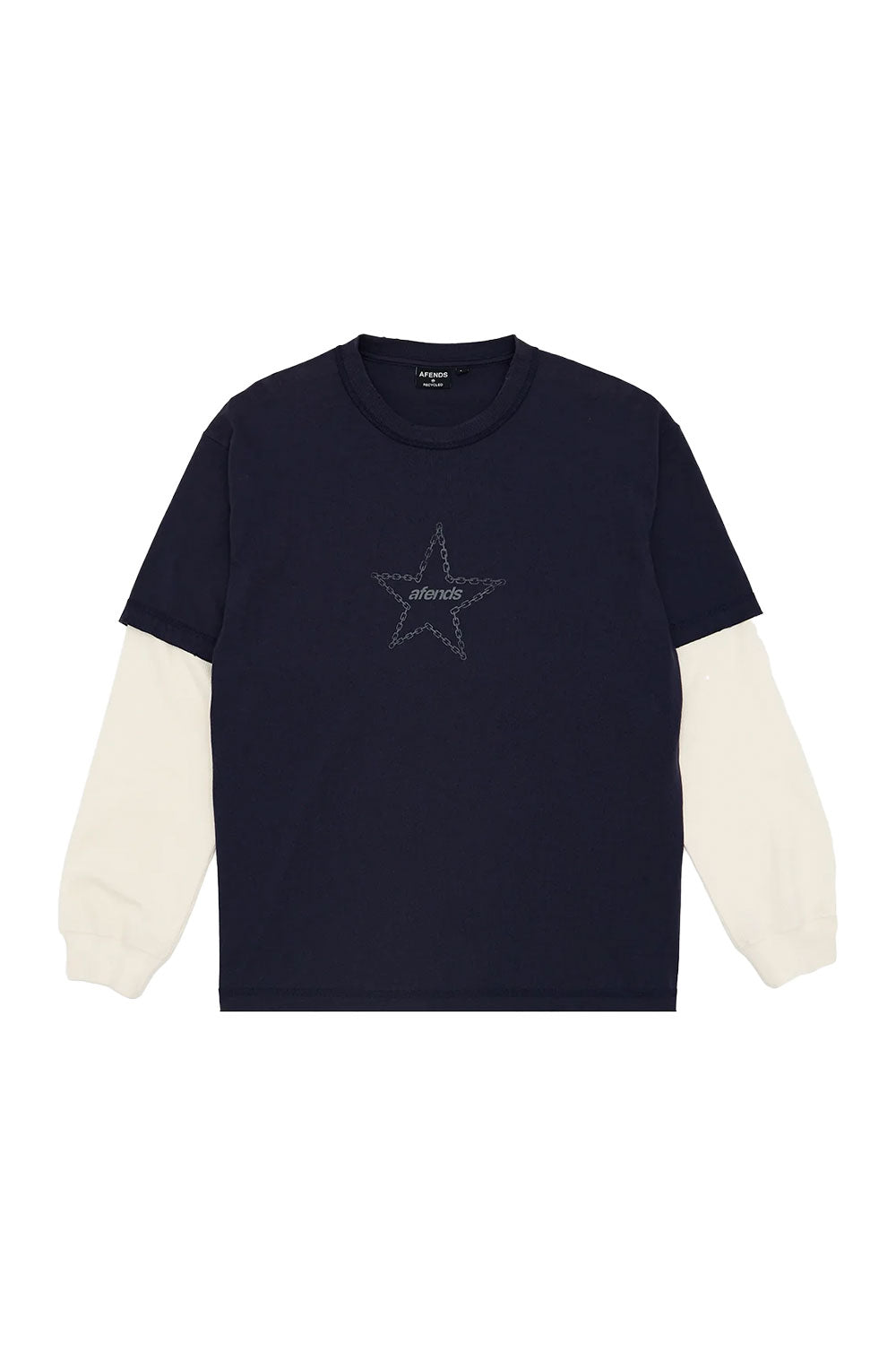 Afends Chains Heavyweight Layered Waffle Long Sleeve Tee