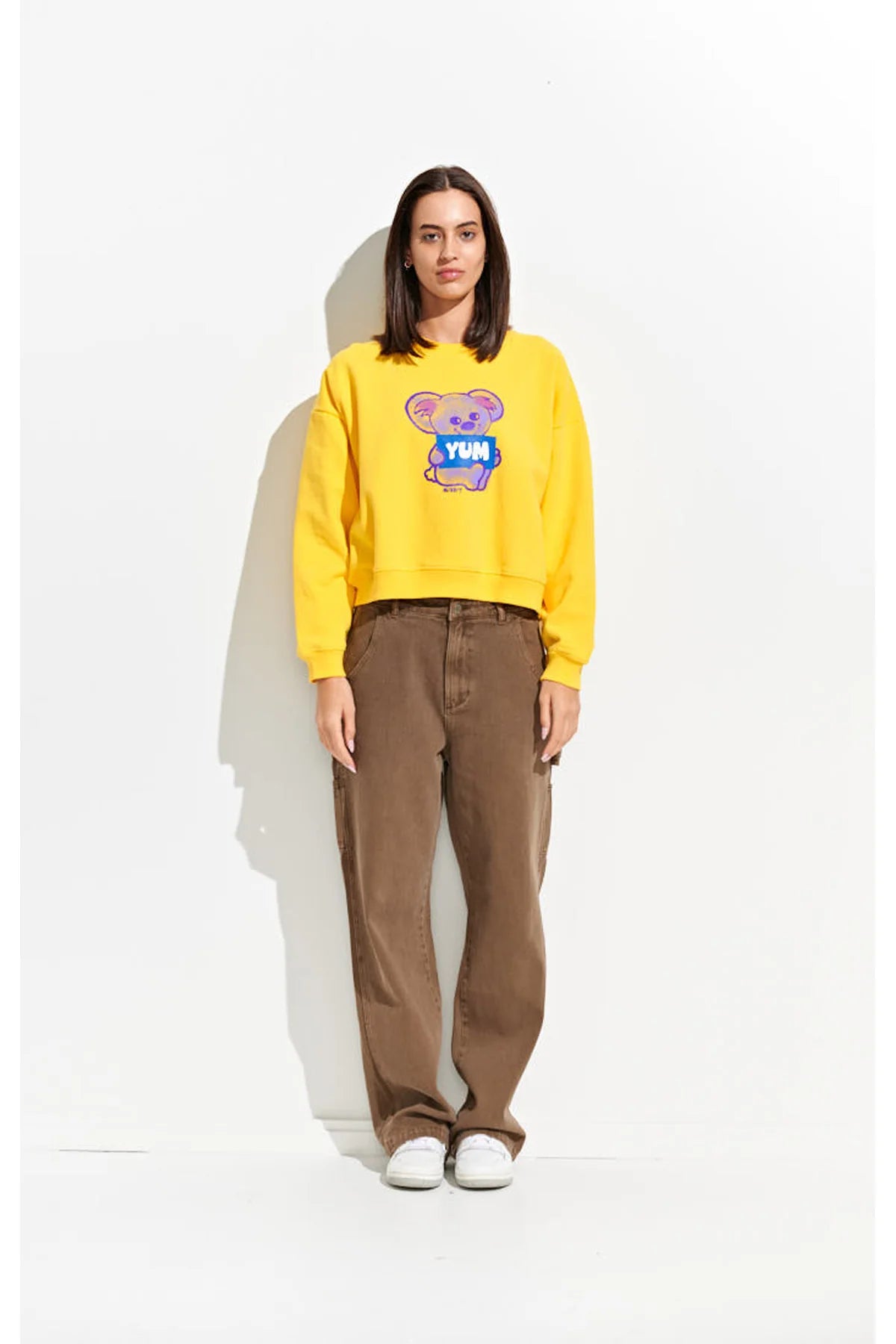 MISFIT Womens Yum Cropped Crew