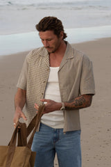 Rhythm Mens Cross Check Relaxed Shirt