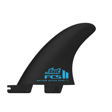FCS 2 Mayhem Driver PC Carbon Quad Rear Fin Set