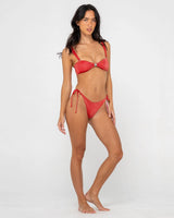 Rusty Shimmy Side Tie Brazilian Bikini Bottom