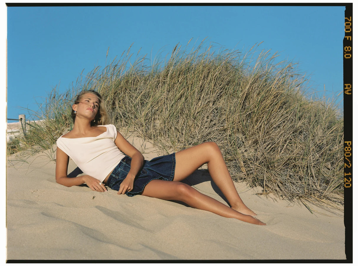 Rhythm Womens Juno Off Shoulder Top
