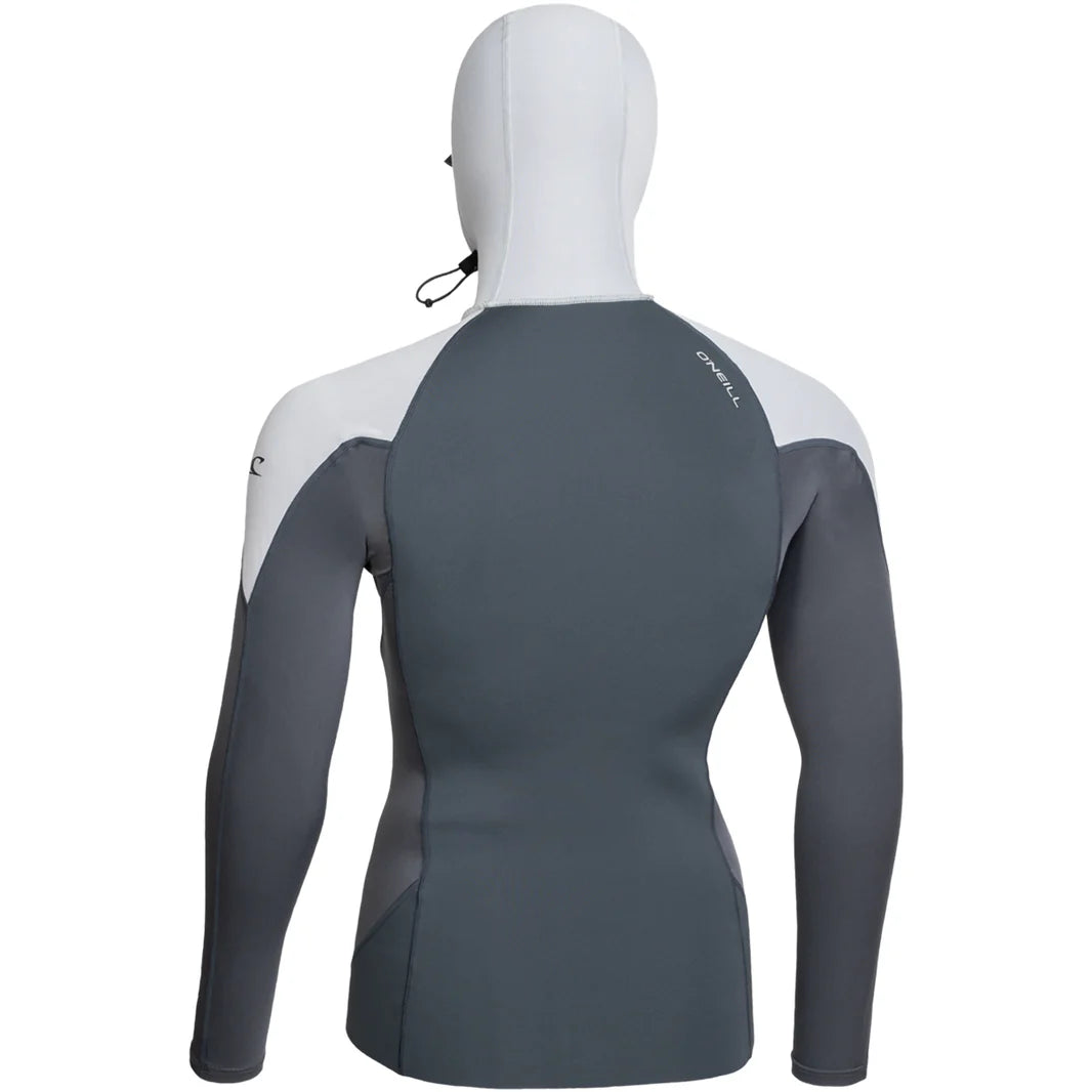 O'Neill Mens Thinskins Neo Long Sleeve Hooded Rashshirt