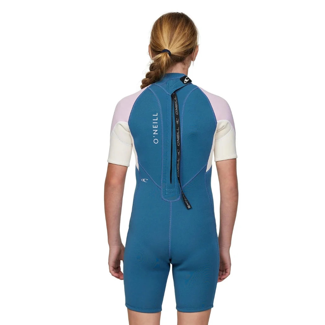 O'Neill Girls Reactor 2mm Back Zip Short Sleeve Spring Suit