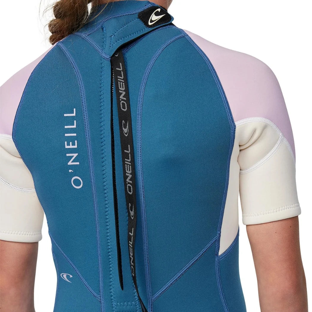 O'Neill Girls Reactor 2mm Back Zip Short Sleeve Spring Suit