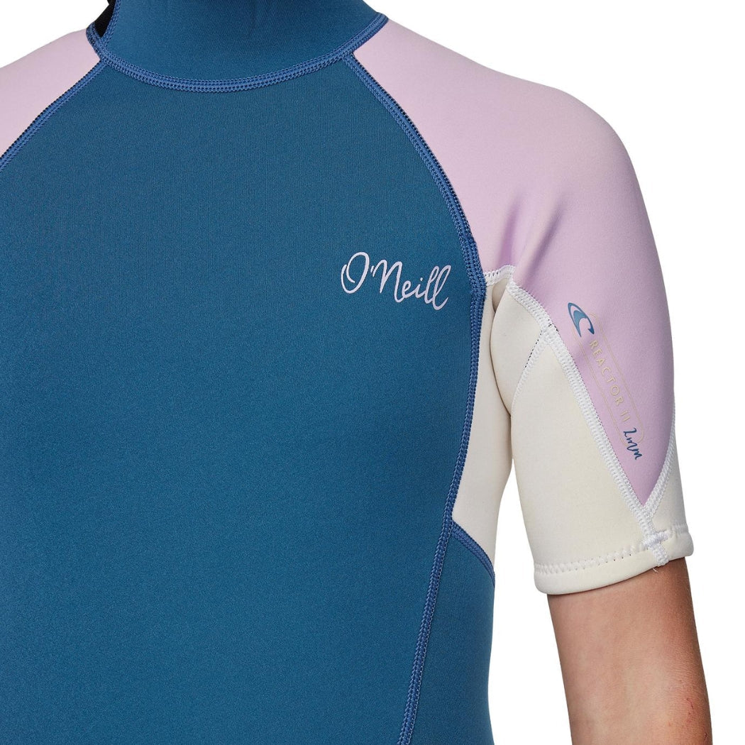 O'Neill Girls Reactor 2mm Back Zip Short Sleeve Spring Suit