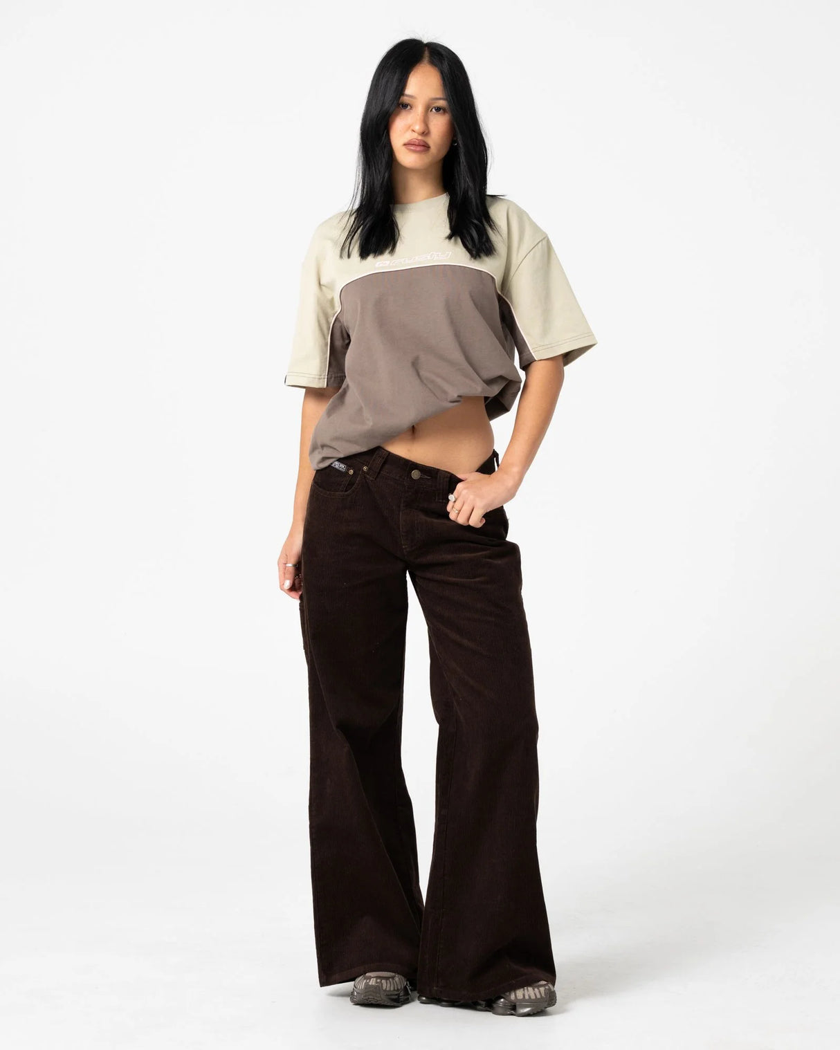 Rusty Womens Polar Popped Oversized Tee