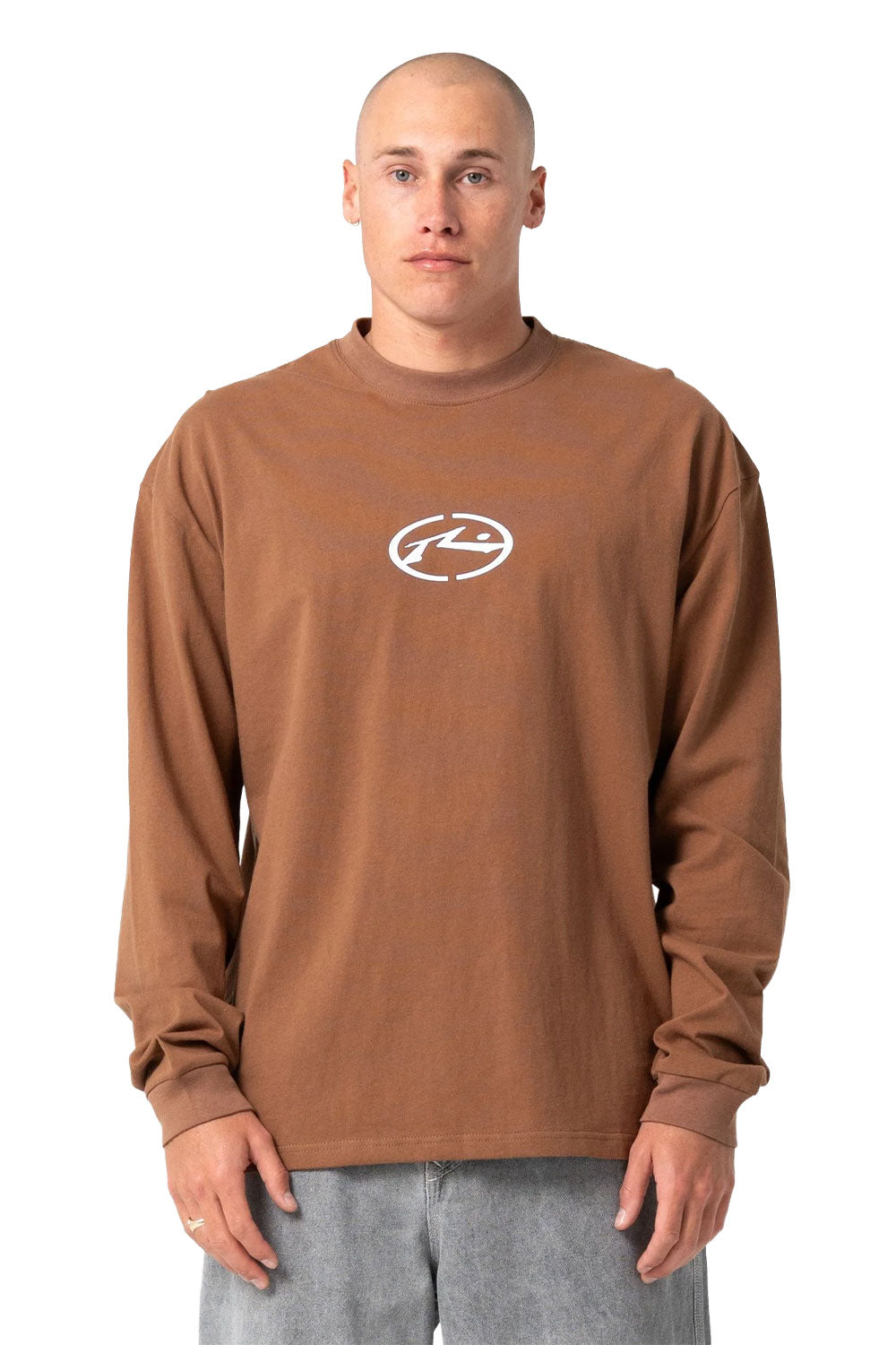 Rusty Mens Turbo Long Sleeve Oversized Tee