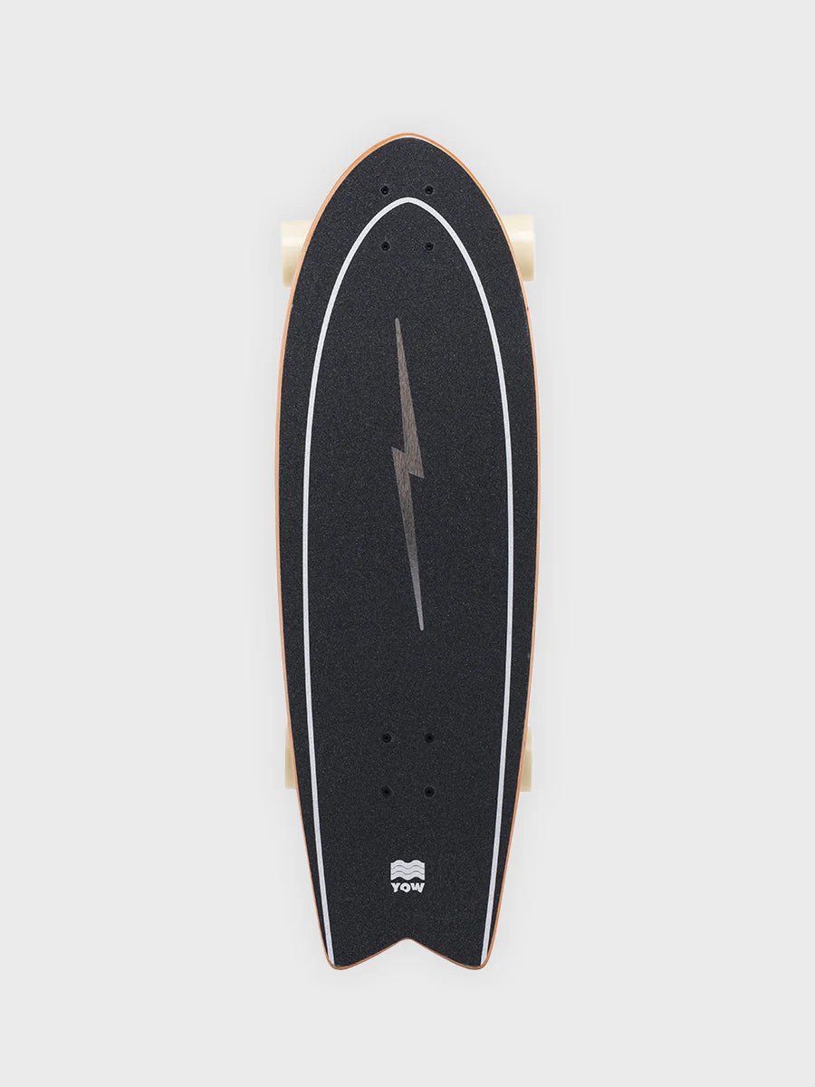 YOW Pipe 32" Power Surfing Series Surfskate - Black