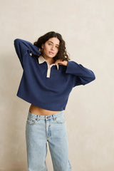 Rhythm Rugby Polo Knit Sweater