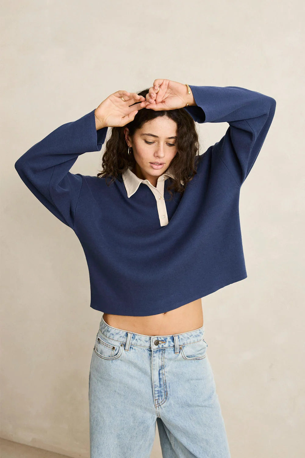 Rhythm Rugby Polo Knit Sweater
