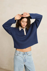 Rhythm Rugby Polo Knit Sweater