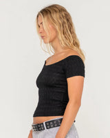 Rusty Ciao Bella Off Shoulder Top