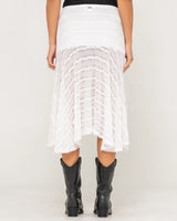 Rusty Athens Low Rise Lace Maxi Skirt