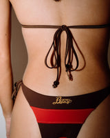 Rusty Rack City Stripe Brazilian Bikini Bottom