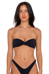 Rusty Sandalwood Bandeau Bikini Top