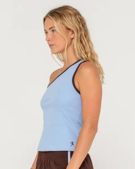 Rusty Zoe One Shoulder Tank