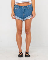 Rusty Pheonix Denim Mini Short