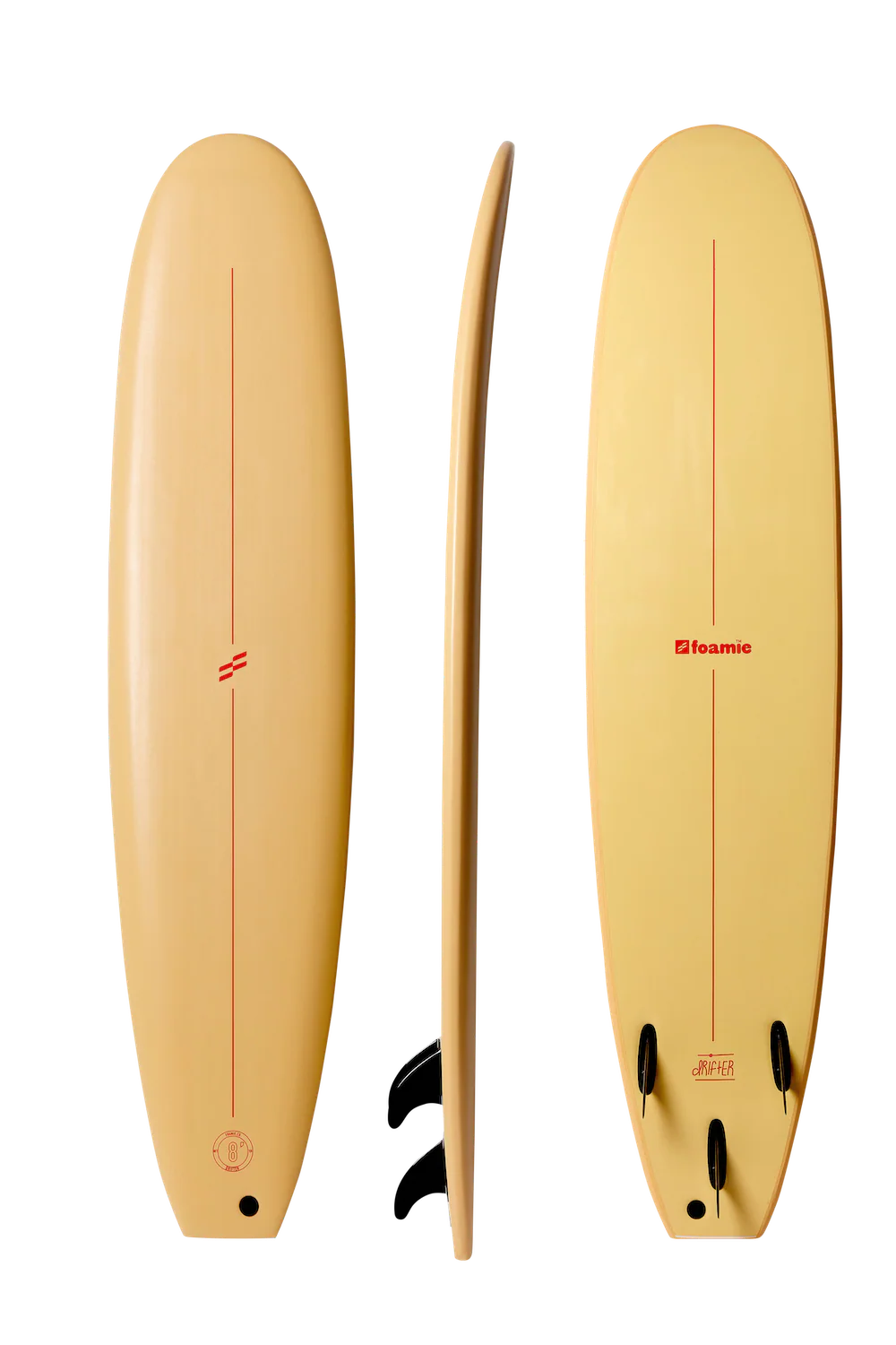8ft Foamie the Drifter Softboard - Fins Included