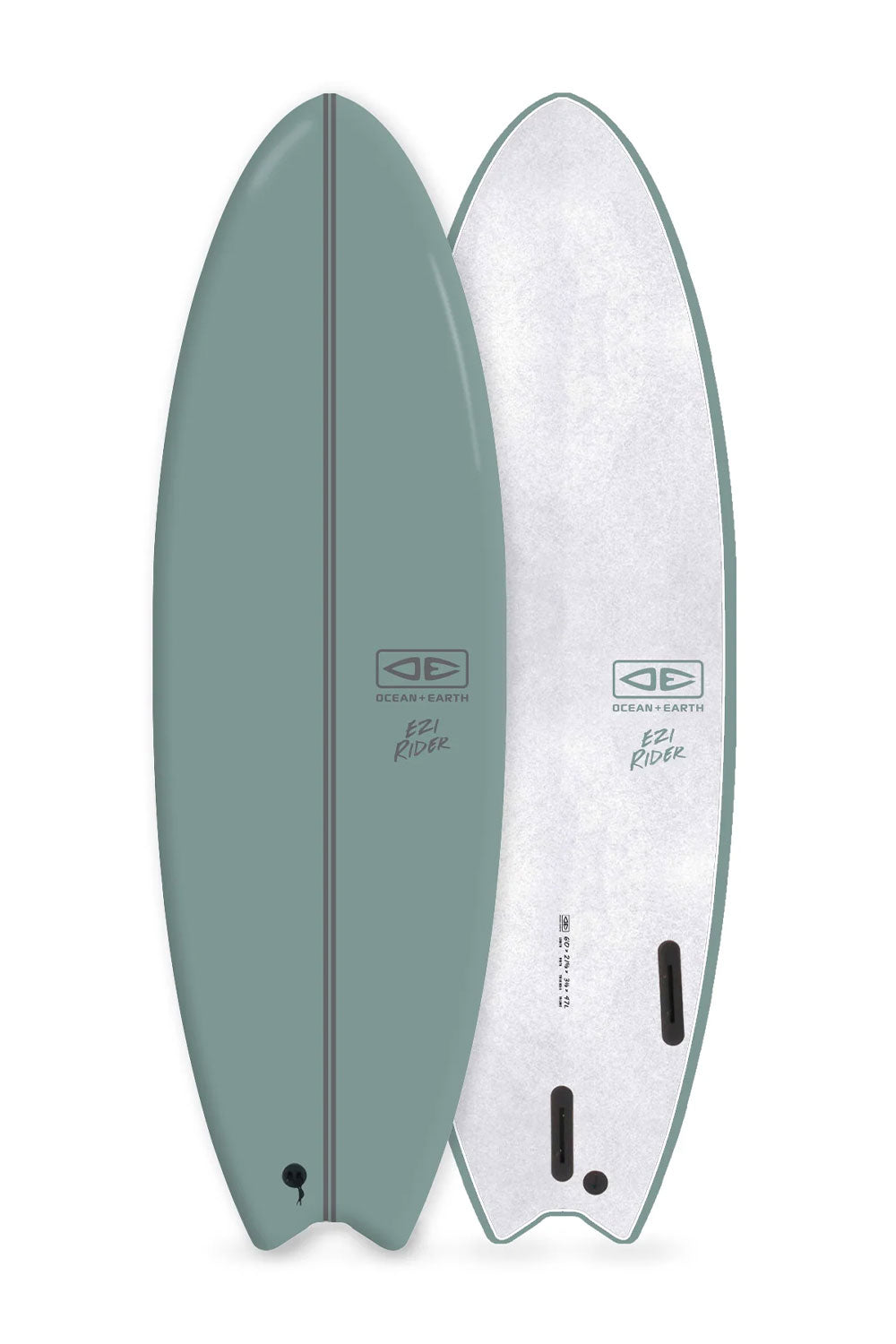6'0" Ocean & Earth Ezi Rider 2.0 Softboard - Fins Included