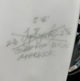 5'6 Jye Byrnes Quad Fish #7830 - Used Surfboard