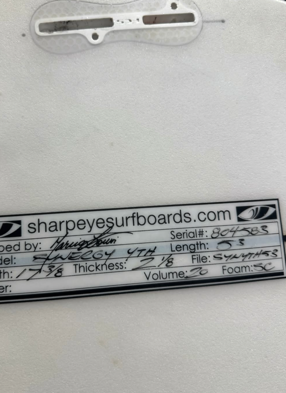 5'3 Sharpeye Synergy Youth #8055 - Used Surfboard