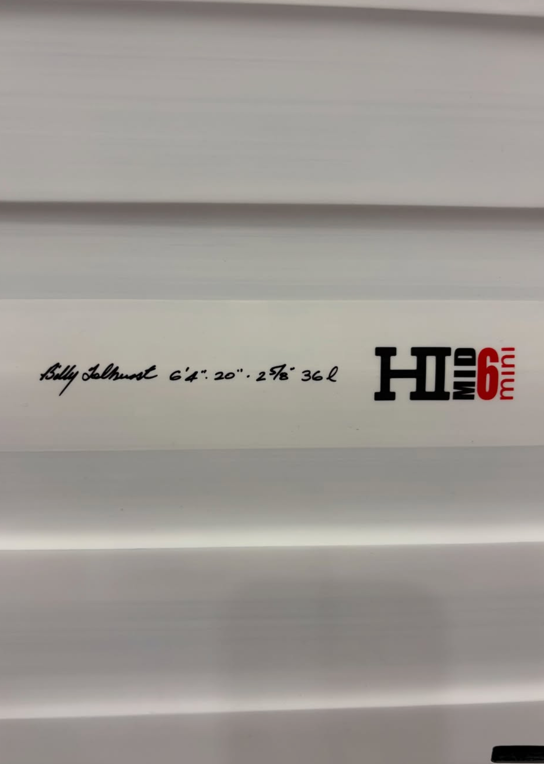 6'4 Tolhurst Thunderbolt Hi Mid 6 - Fins Included  #8186 - Used Surfboard