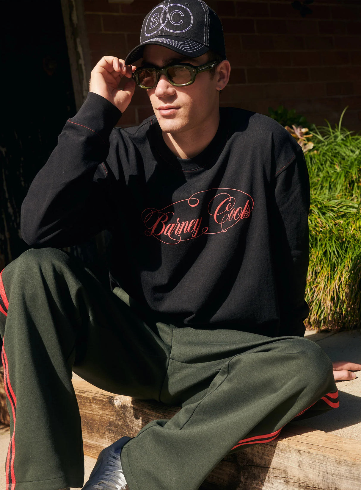 BARNEY COOLS Script L/S Tee