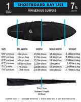 Creatures of Leisure Shortboard Day Use DIAMOND-TECH® 2.0 Board Cover