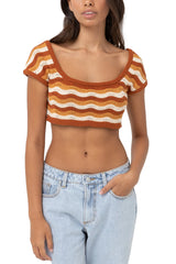 Rhythm Womens Sunshine Cap Sleeve Top