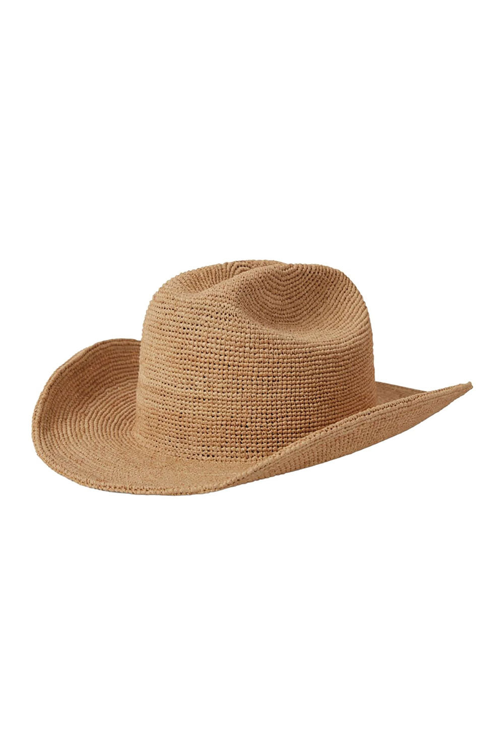 Brixton Odessa Straw Packable Cowboy Hat