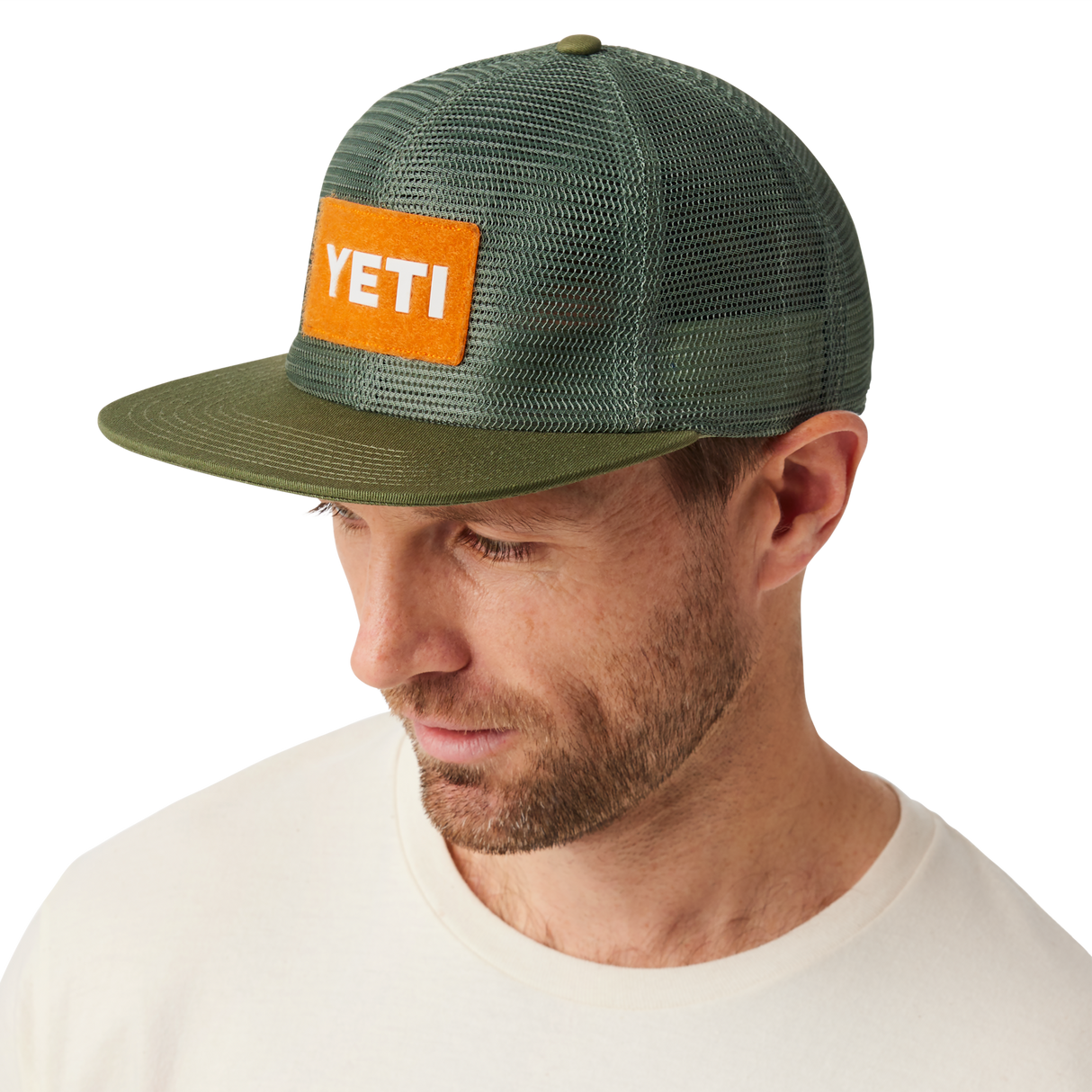 YETI Velcro Badge Flat Brim Mesh Hat