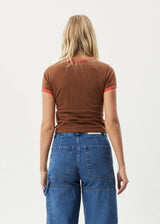 Afends Womens Technology Ringer Baby Tee