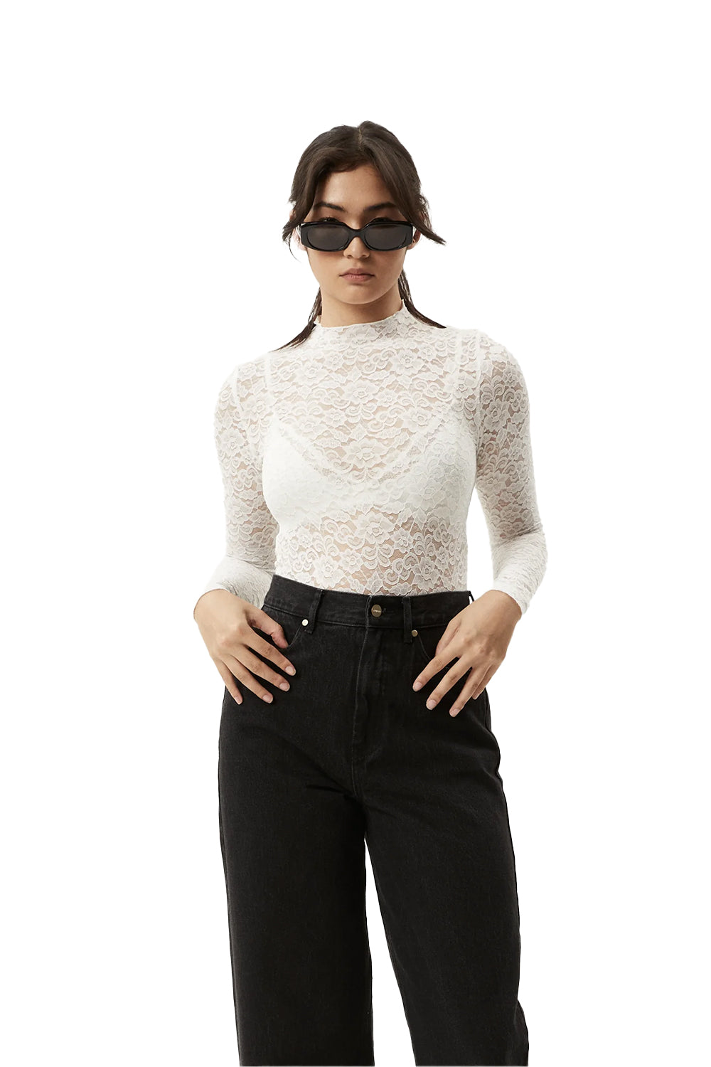 Afends Poet Lace Long Sleeve Top