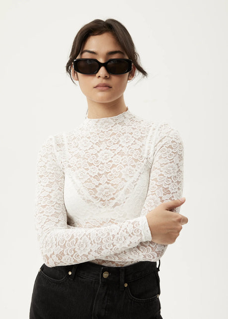 Afends Poet Lace Long Sleeve Top