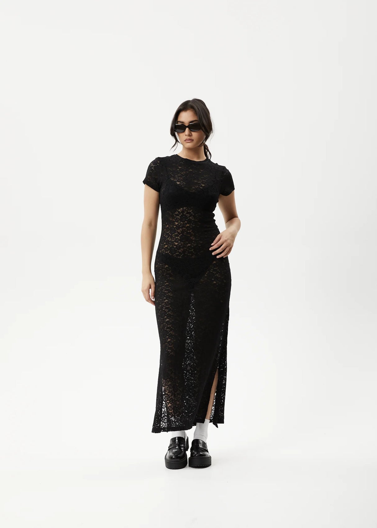 Afends Poet Lace Maxi Dress