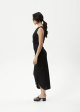 Afends Mirage Bamboo Sheer Maxi Dress