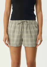 Afends Womens Scout Check Short