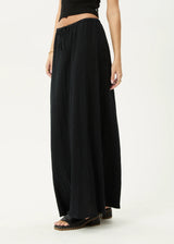 Afends Womens Focus Seersucker Maxi Skirt