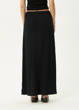 Afends Womens Focus Seersucker Maxi Skirt