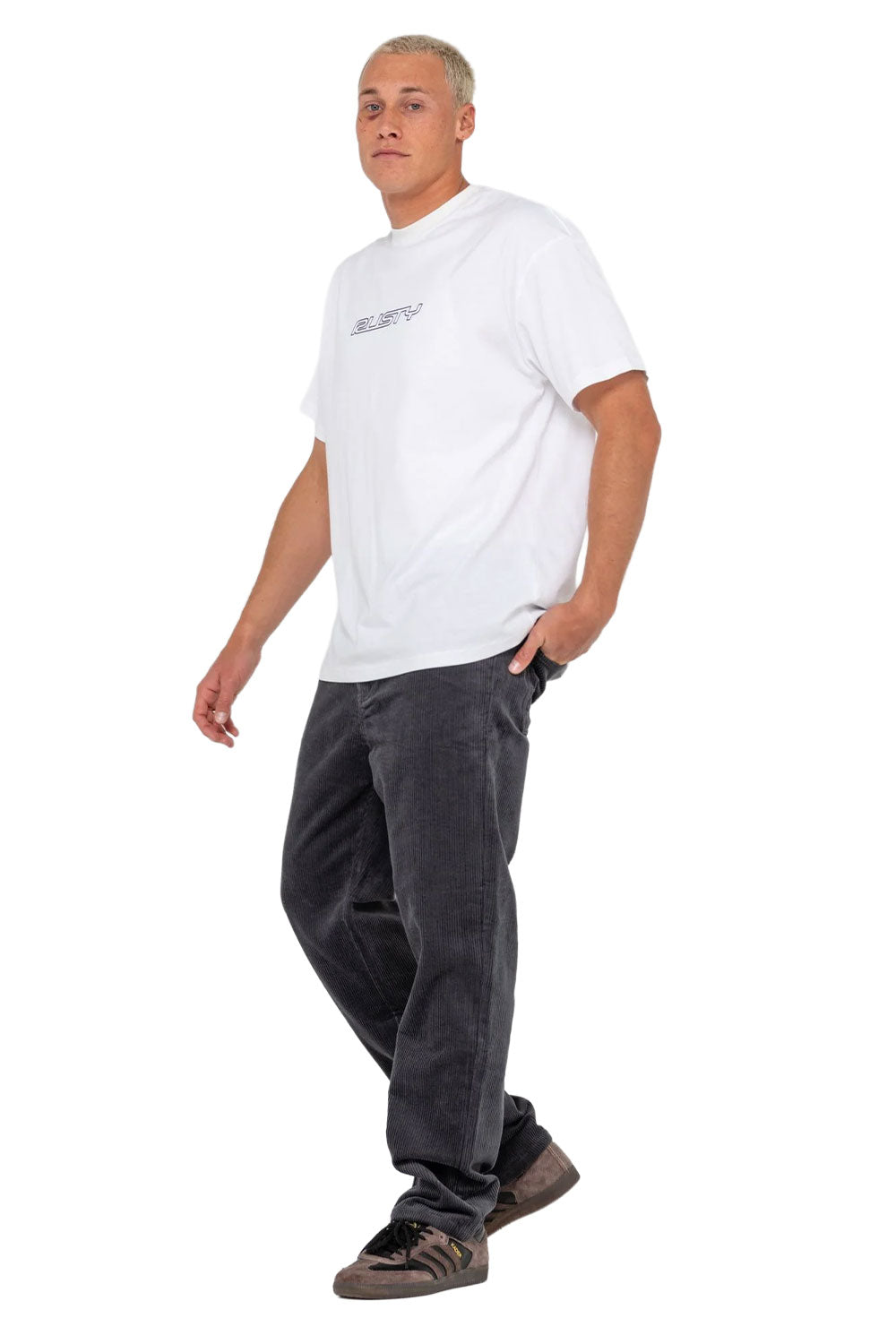Rusty Mens Rifts Straight Leg Cord Pant