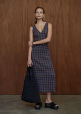 Afends Tully Seersucker Maxi Dress