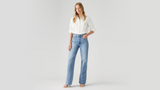 Levi's Womens Ribcage Wide Leg Jeans