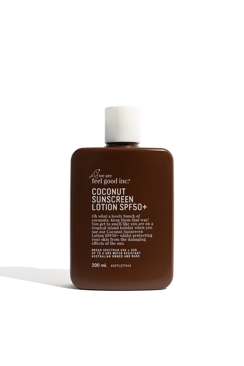 We are feel good inc. Coconut Sunscreen SPF50+