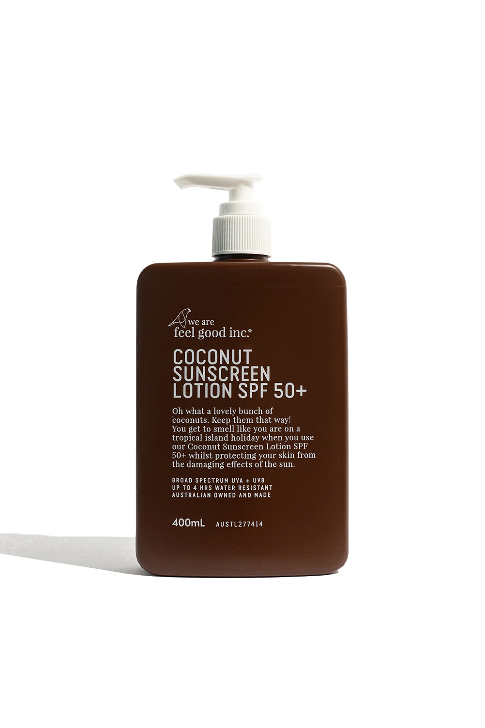 We are feel good inc. Coconut Sunscreen SPF50+