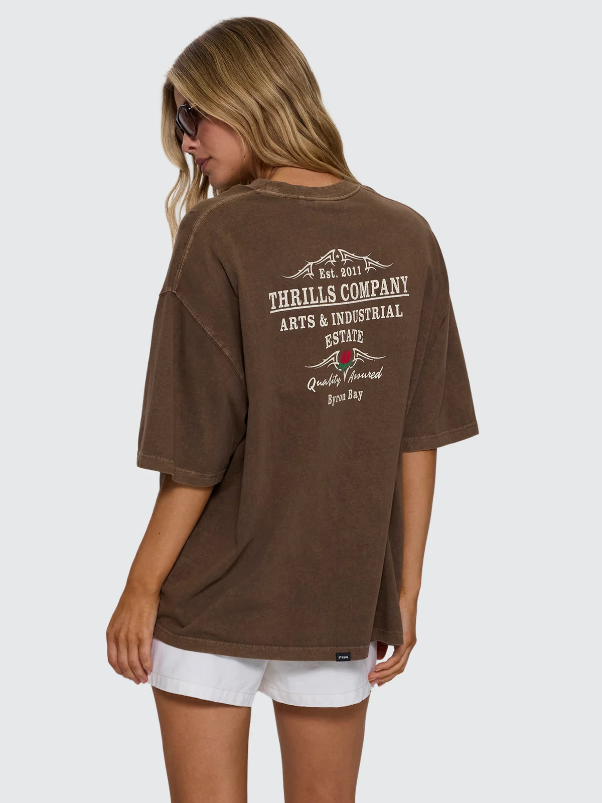 Thrills Banner Of Strength Oversized Tee