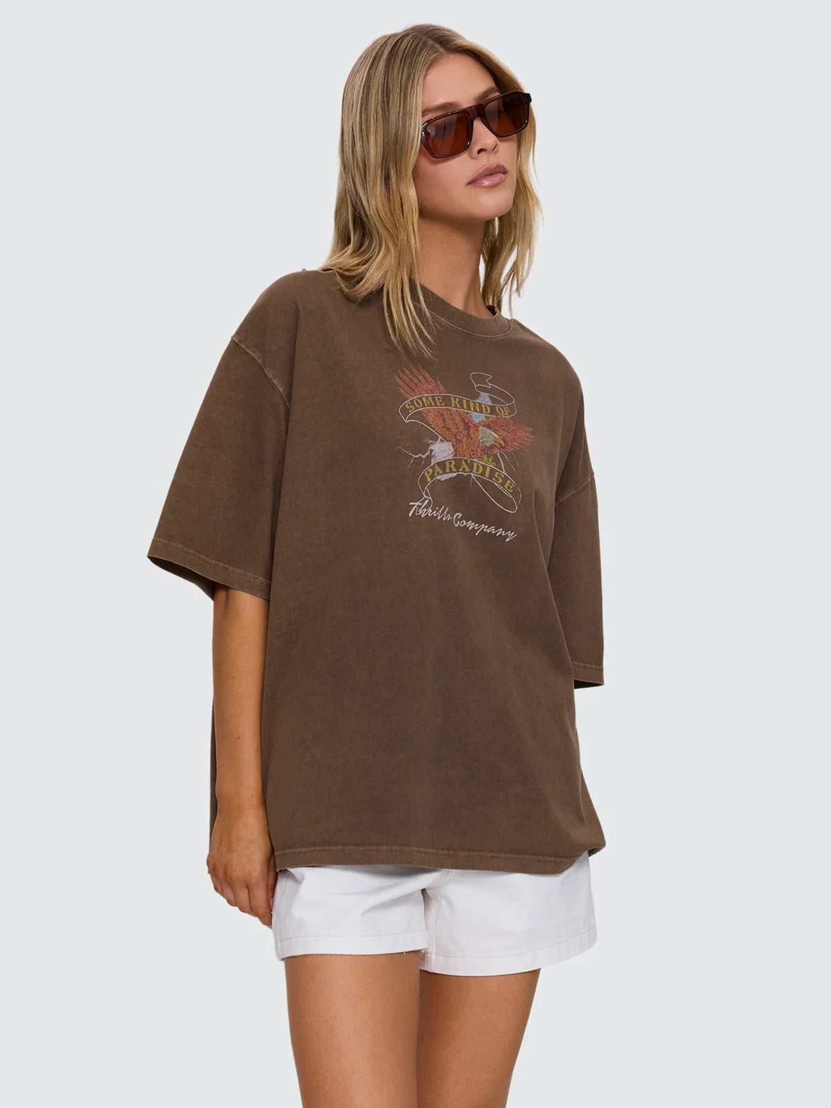 Thrills Banner Of Strength Oversized Tee