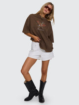 Thrills Banner Of Strength Oversized Tee